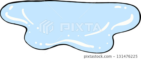 Illustration of a Puddle of Water - Stock Illustration [131476225] - PIXTA