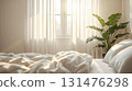 A warm bedroom bathed in the morning sun (Natural Bedroom Series) 131476298