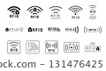 防盜刷圖示、RFID 標記 131476425