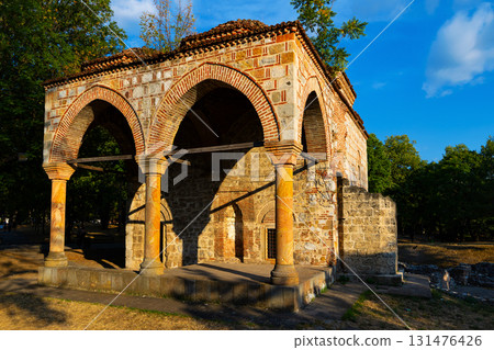 walls and arches of Bali-Bey Mosque 131476426