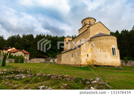 View of Sopocani Monastery in Novi Pazar, Serbia View of Sopocani Monastery in Novi Pazar, Serbia 131476434