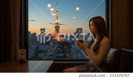 人工智慧生成的女性時尚城市生活圖像 131476707