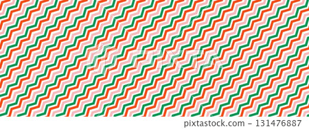 Candy cane zigzag seamless pattern. Red, green and pink zig zag stripe repeated background. Christmas wrapping paper wallpaper. Xmas peppermint backdrop. Winter holiday gift lines print design. Vector Candy cane zigzag seamless pattern. Red, green and pink zig zag stripe repeated background. Christmas wrapping paper wallpaper. Xmas peppermint backdrop. Winter holiday gift lines print design. Vector 131476887