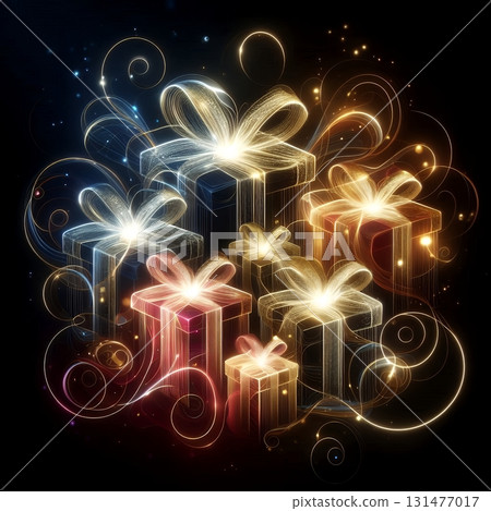 Glowing Gifts: Enchanted Holiday Presents with Generative AI. 131477017