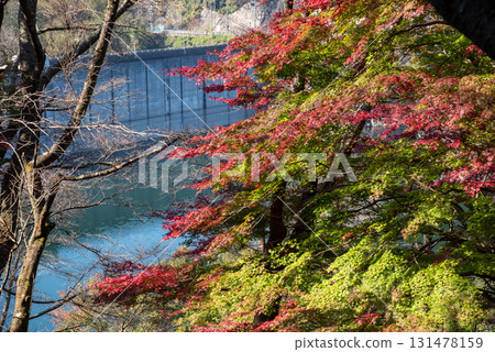 Lakeside scenery at Kimigano Dam in Mie Prefecture Lakeside scenery at Kimigano Dam in Mie Prefecture 131478159