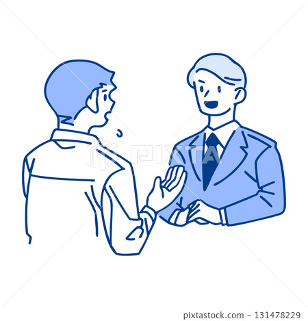 Man consulting an expert 131478229