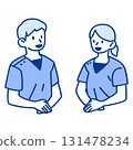 Male and female treatment staff 131478234