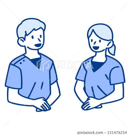 男性和女性治療人員 男性和女性治療人員 131478234