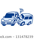 Illustration of a traffic accident 131478239