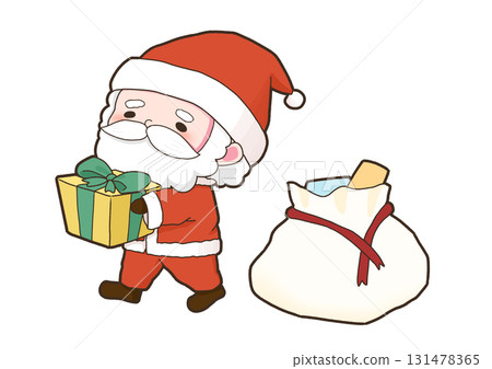 分發禮物聖誕老人 131478365