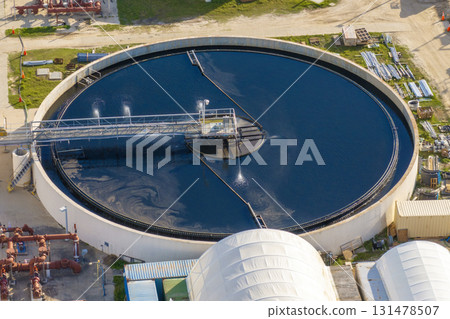 Sewage treatment plant for waste water purification 131478507