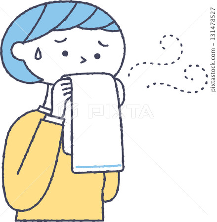 Women who are concerned about the smell of towels 131478527