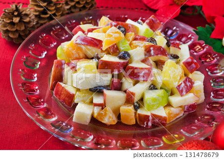 Mexican Christmas Apple Salad 131478679