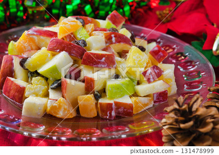 Mexican Christmas Apple Salad 131478999