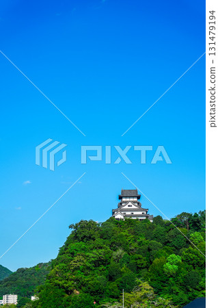 愛知縣犬山市藍天與犬山城 131479194