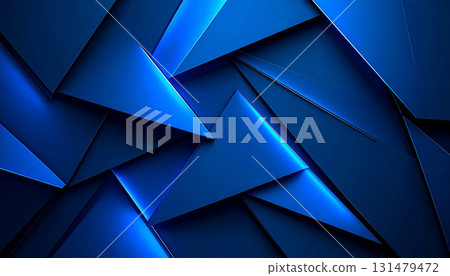 Dark blue sharp geometric background 131479472