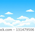 Simple blue sky background vector illustration 131479506