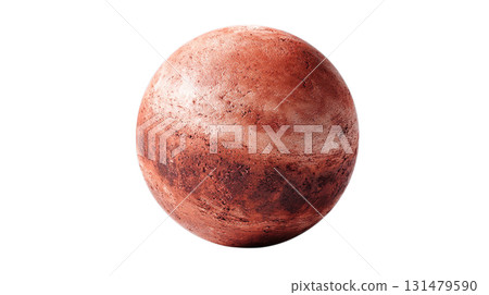 透明背景上紅色火星圖像的 3D 插圖（png） 131479590