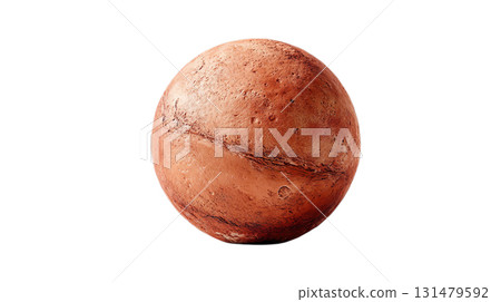 透明背景上紅色火星圖像的 3D 插圖（png） 131479592