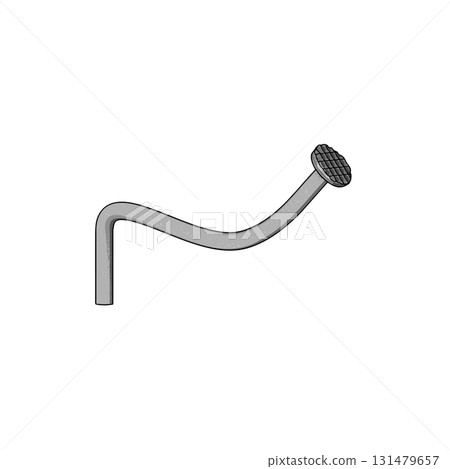 Nail or Hobnail Stainless Steel and Iron Pins on White Background. Construction and Wooden Work Equipment. Vector Illustration. Nail or Hobnail Stainless Steel and Iron Pins on White Background. Construction and Wooden Work Equipment. Vector Illustration. 131479657