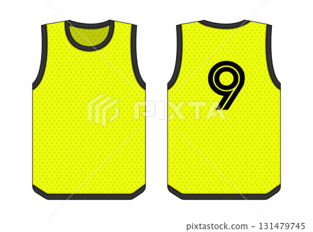 Training bibs vector template illustration 131479745