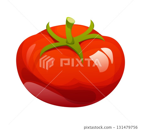 Happy Thanksgiving Day autumn harvest and food icon of tomato, cartoon vector. Ripe tomato symbol of autumn harvest of fall season for Thanksgiving holiday celebration dinner and food Happy Thanksgiving Day autumn harvest and food icon of tomato, cartoon vector. Ripe tomato symbol of autumn harvest of fall season for Thanksgiving holiday celebration dinner and food 131479756