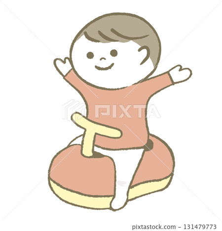 孩子很高興有廁所 131479773