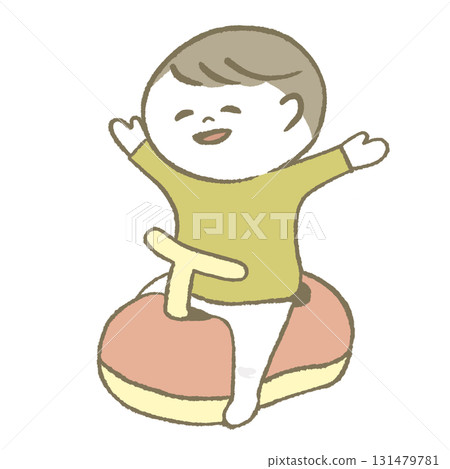 孩子很高興有廁所 131479781