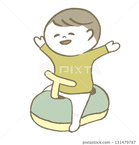 孩子很高興有廁所 131479787