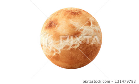 3D illustration of a planet with an image of Venus on a transparent background (png) 131479788