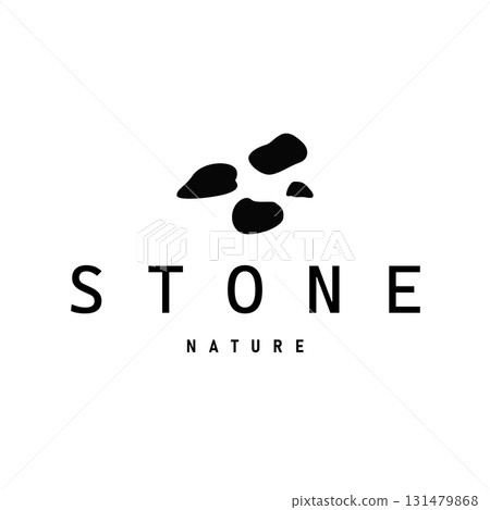 stone logo design natural river rock with symbol of balance relaxation and tranquility icon template design stone logo design natural river rock with symbol of balance relaxation and tranquility icon template design 131479868