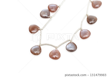Chocolate Moonstone Faceted Briolette Beads 131479983