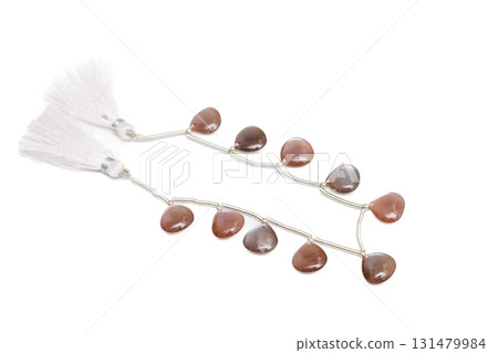 Chocolate Moonstone Faceted Briolette Beads 131479984