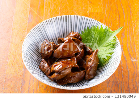 Simmered sweet potato chicken liver Simmered sweet potato chicken liver 131480049