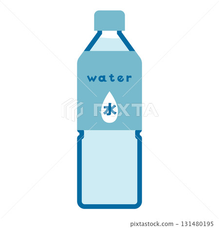 Water bottle simple illustration material 131480195