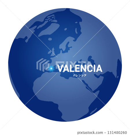 World map with globe showing Valencia's location World map with globe showing Valencia's location 131480260