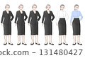 身穿黑衣的灰髮老年婦女的臉部表情圖 131480427