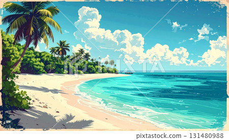Vintage Postcard of Maldives Island Vintage Postcard of Maldives Island 131480988