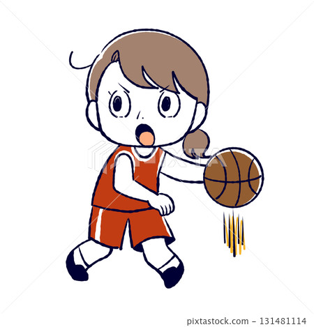 Illustration of a basketball player 131481114