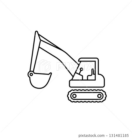 挖掘機車圖標 挖掘機車圖標 131481185