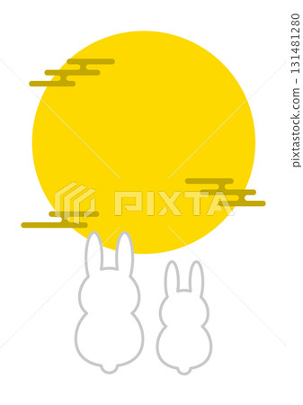 Moon-viewing rabbit, full moon, full moon 131481280