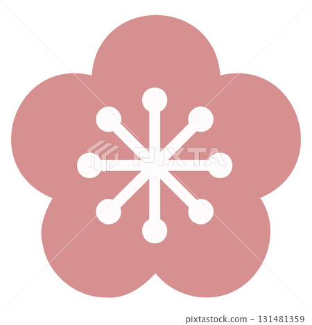 簡單的梅花插圖-1-4 簡單的梅花插圖-1-4 131481359