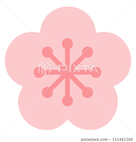 簡單的梅花插圖-1-5 131481360