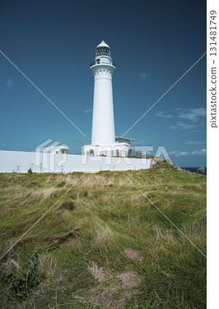 Shiriyasaki Lighthouse on a clear autumn day, Higashidori Village, Aomori Prefecture, late September 131481749