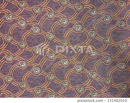 Swirly geometric textile background 131482019