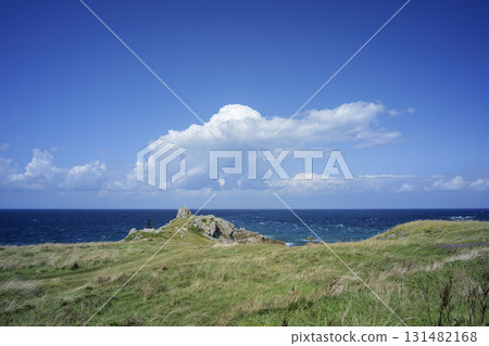 Scenery of Cape Shiriya on a clear autumn day, Higashidori Village, Aomori Prefecture, late September Scenery of Cape Shiriya on a clear autumn day, Higashidori Village, Aomori Prefecture, late September 131482168