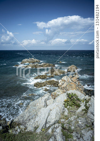Scenery of Cape Shiriya on a clear autumn day, Higashidori Village, Aomori Prefecture, late September 131482194