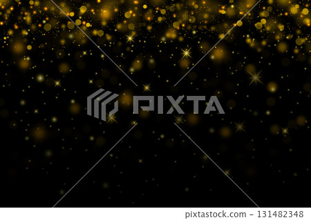 Elegant festive holiday background with golden glitter and stars. Elegant festive holiday background with golden glitter and stars. 131482348