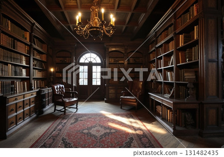豪宅的舊圖書館 131482435