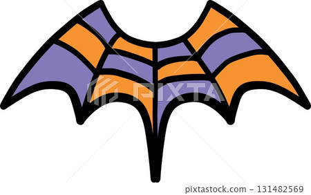 halloween festival. Colorful Halloween bat graphic with web design elements. retro trendy groovy halloween illustration in doodle pastel color line style halloween festival. Colorful Halloween bat graphic with web design elements. retro trendy groovy halloween illustration in doodle pastel color line style 131482569